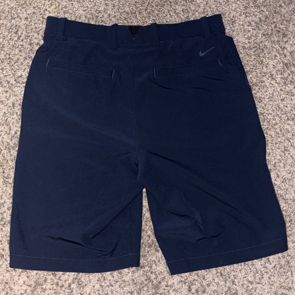 Nike Men's Dark Blue Flat Front Shorts